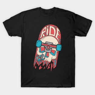 Skull ride red T-Shirt